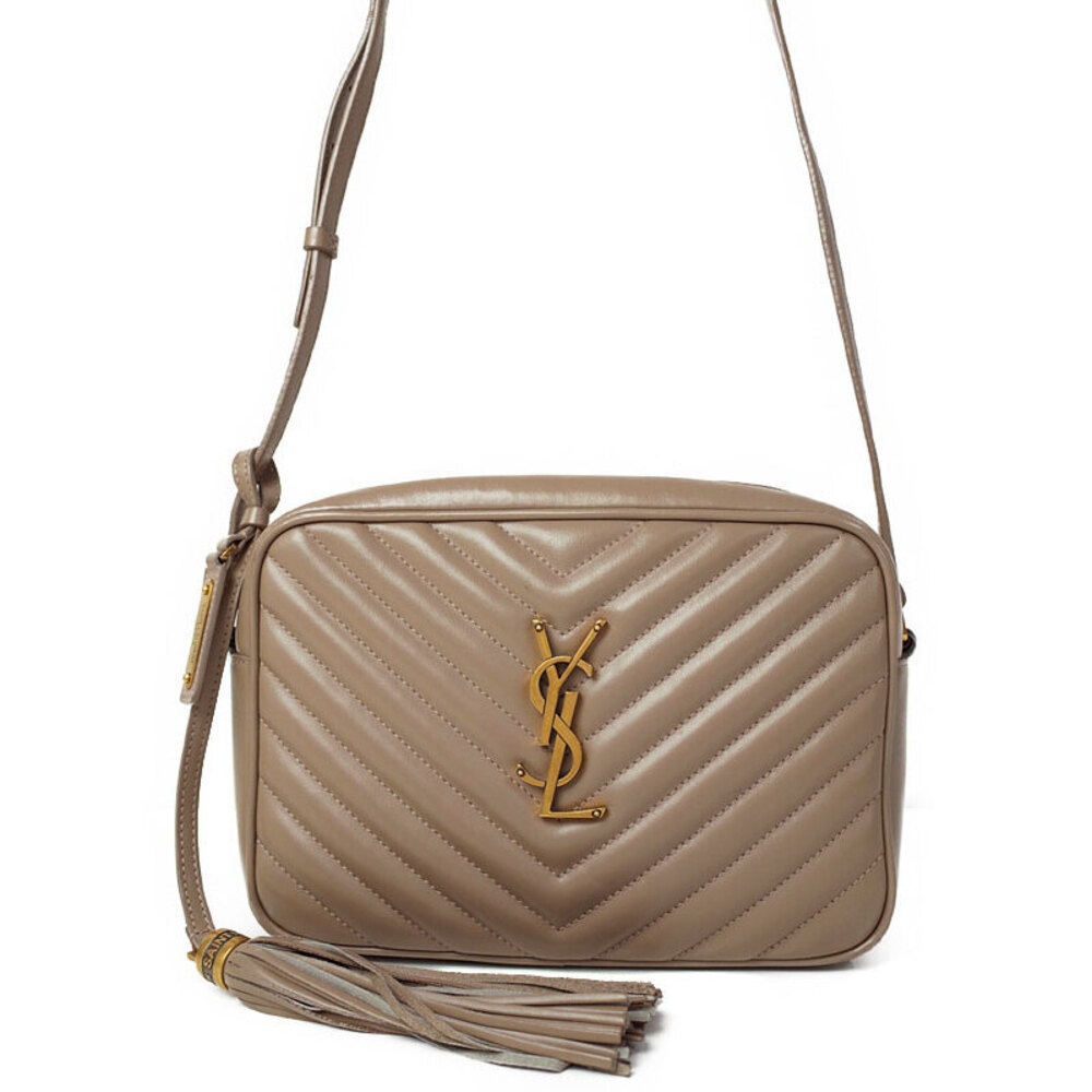 SAINT LAURENT Paris Fringe Saint Paris Lou Camera Bag Quilted Shoulder
